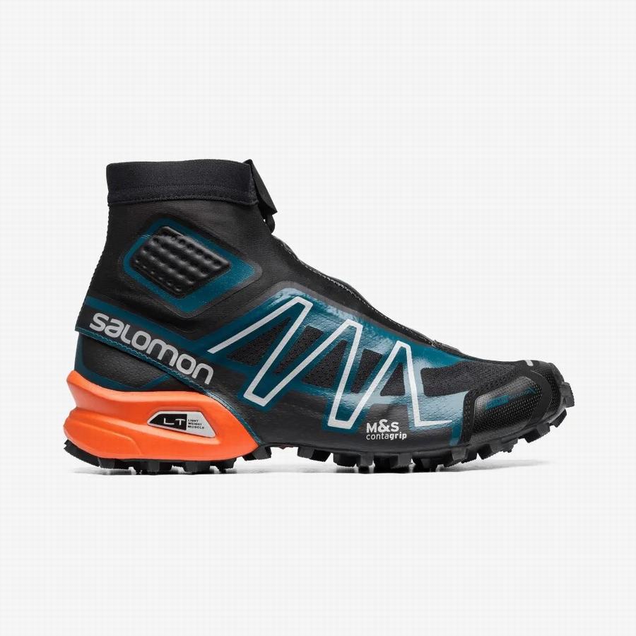 Salomon Snowcross Advanced Vintersko Herre Svart/Turkis (UJU2053FW)